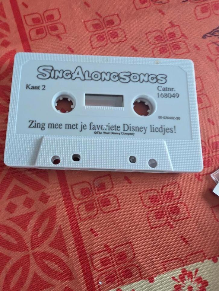 Cassette sing along songs originele Disney, Cd's en Dvd's, Cassettebandjes, Zo goed als nieuw, Ophalen of Verzenden