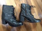 Bottes en cuir noir Steve Madden, Zwart, Lage of Enkellaarzen, Steve Madden, Ophalen of Verzenden