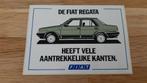 Vintage sticker auto merk Fiat Regatta, Auto of Motor, Ophalen of Verzenden, Zo goed als nieuw