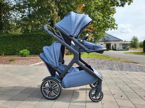 Nuna dubbele kinderwagen, inclusief wieg, Kinderen en Baby's, Kinderwagens en Combinaties, Zo goed als nieuw, Kinderwagen, Overige merken