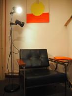 Mid-century vloerlamp met 2 spots, Ophalen, 100 tot 150 cm, Zo goed als nieuw, Mid-century