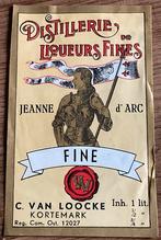 DISTILLERIE DE LIQUEURS FINES/C. VAN LOOCKE/Kortemark/Label, Enlèvement ou Envoi, Comme neuf, Autres types