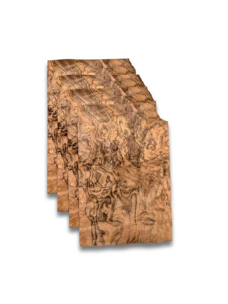 Walnoot (wortel) fineer | 4 vel | 34x24 cm, Hobby en Vrije tijd, Overige Hobby en Vrije tijd, Nieuw, Verzenden