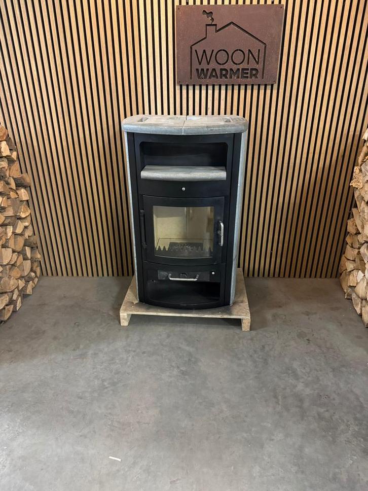 25170 Speksteenkachel Hark 8kw, Huis en Inrichting, Kachels, Gebruikt, Vrijstaand, Houtkachel, Hout, Ophalen