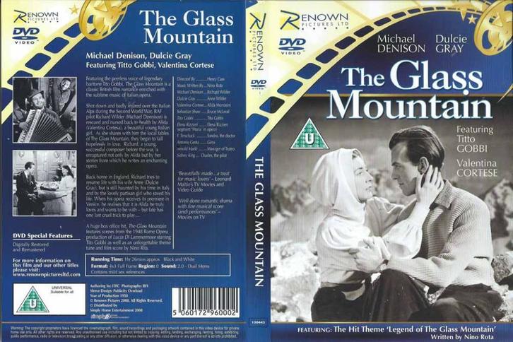 The Glass Mountain 1949 DVD met Dulcie Gray, Michael Denison, Cd's en Dvd's, Dvd's | Klassiekers, Drama, Ophalen of Verzenden