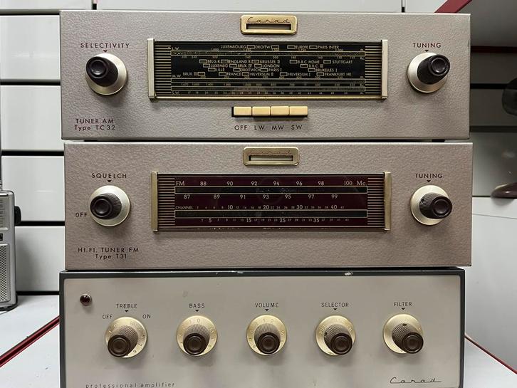 CARAD Vintage Collection - 6 stuks (versterkers en tuners), Audio, Tv en Foto, Stereoketens, Gebruikt, Ophalen
