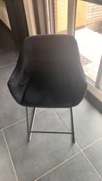 2 zwarte velvet stof barkrukken 65 cm hoog, Huis en Inrichting, Barkrukken, Ophalen of Verzenden