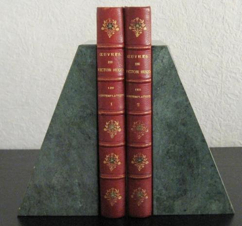 Victor Hugo HC Les Contemplations fraaie bandjes, Antiek en Kunst, Antiek | Boeken en Manuscripten, Ophalen of Verzenden