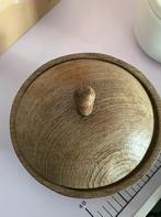 Mooi notenboom hout schal met deksel, Ophalen of Verzenden
