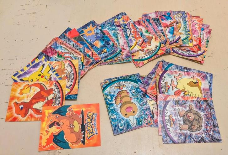68 Pokemon Topps kaarten EN/FR 1999, Hobby en Vrije tijd, Verzamelkaartspellen | Pokémon, Gebruikt, Ophalen of Verzenden