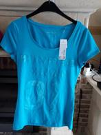 Tshirt KM - C&A - maat S - turquoise - € 1.00 - stretch, Kleding | Dames, Nieuw, C&A, Wit, Maat 36 (S)