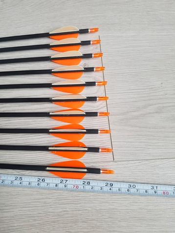 pijlen nieuw en 2e hands voor handboogschieten heel veel  beschikbaar voor biedingen