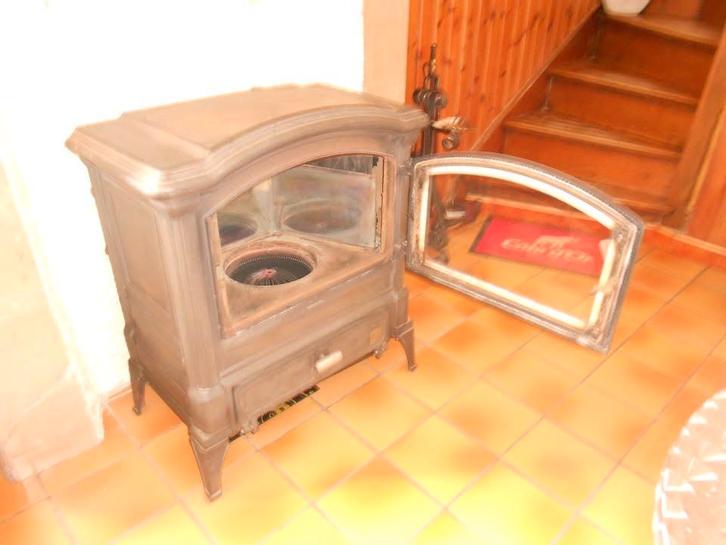 poele en fonte a mazout, Huis en Inrichting, Kachels, Gebruikt, Vrijstaand, Overige soorten, Ophalen