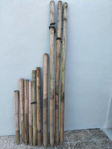 Houten tuinpalen/afsluitpalen - diverse Lengtes  beschikbaar voor biedingen
