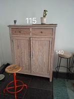 kast kleerkast hout gezandstraald meidenkast, Ophalen, Gebruikt, 100 tot 150 cm, 100 tot 150 cm