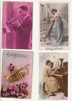 Lot 8 kaarten Vive Ste Cecile muziekinstrumenten voornaam, Verzamelen, Postkaarten | Themakaarten, Verzenden, Gelopen, Muziek