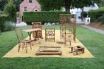 1970 DESIGN Rattan tafel spiegel decoratie Bamboo vintage 60, Ophalen
