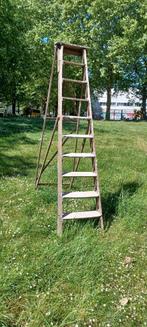 Zeer mooie en zeer oude houten ladder, Ophalen