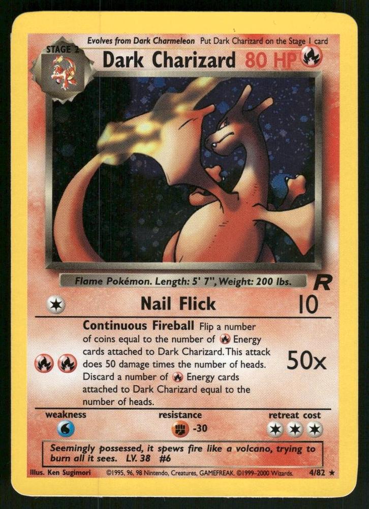 Dark Charizard 4/82 - Team Rocket (NM), Hobby en Vrije tijd, Verzamelkaartspellen | Pokémon, Gebruikt, Verzenden