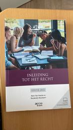 Inleiding tot het recht, Ophalen of Verzenden, Zo goed als nieuw, Mark Van Hoecke; Boudewijn Bouckaert