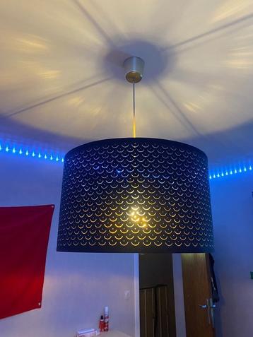 Abat-jour noir nymö de chez IKEA, Rond, Comme neuf, Enlèvement, 50 cm ou plus