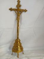 Oud koperen Christuskruis, Antiek en Kunst, Ophalen of Verzenden