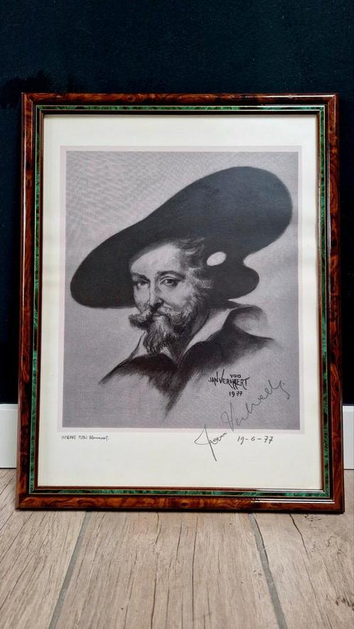 Jan Karel Verhaert (1908-1999) - Lithographie de Rubens, Antiquités & Art, Art | Lithographies & Sérigraphies, Enlèvement ou Envoi