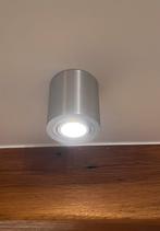 6 geborsteld aluminium spots, Ophalen, Zo goed als nieuw