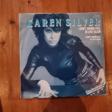 45T Karen Silver – I Don't Wanna Fall In Love Again disponible aux enchères