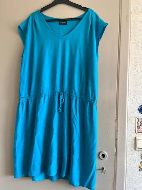 blauwe zomerjurk, Kleding | Dames, Jurken, Gedragen, Maat 46/48 (XL) of groter, Blauw, Ophalen of Verzenden
