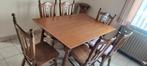 Keuken tafel en 6 stoelen eik, Huis en Inrichting, Ophalen, Gebruikt
