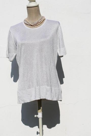 Prachtige zilveren blouse Xandres L beschikbaar voor biedingen