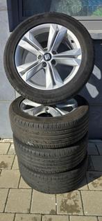 4 jantes avec pneus continental 225 50 17 bon seat Alhambra, Auto-onderdelen, Banden en Velgen, Gebruikt, 17 inch, Ophalen of Verzenden