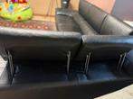 Lederen zetel L vorm, Huis en Inrichting, Ophalen, Zo goed als nieuw