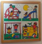 vintage educatieve puzzel, thema buitenspelen - Niek, Educo, Kinderen en Baby's, Ophalen of Verzenden