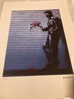 Banksy lithographie”Waiting in vain” limité +certificat!, Antiquités & Art