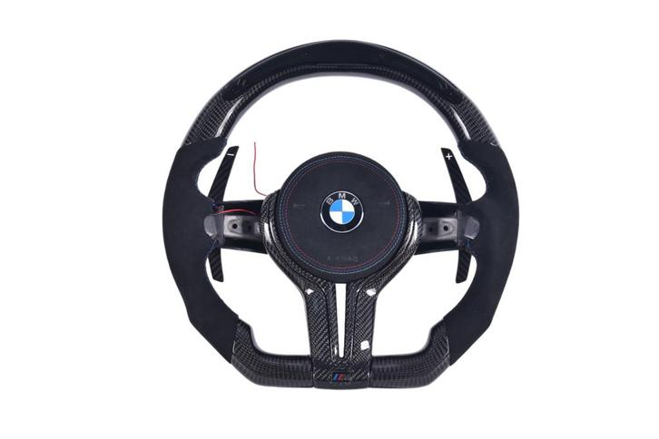 BMW M Sportstuur Alcantara & carbon LED 1 2 3 4 5 6 F-serie, Auto-onderdelen, Besturing, BMW, Nieuw, Verzenden