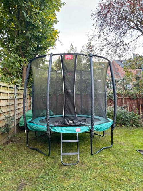 Trampoline Berg Champion 270 Airflow met safety net en hoes, Kinderen en Baby's, Speelgoed | Buiten | Trampolines, Gebruikt, Ophalen