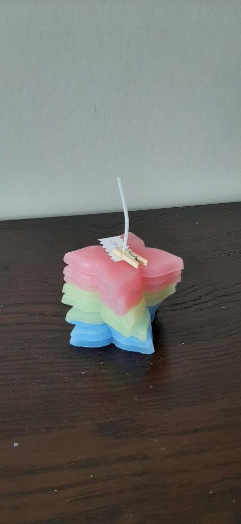 Kaars handgemaakt, Huis en Inrichting, Woonaccessoires | Kandelaars en Kaarsen, Nieuw, Kaars, Minder dan 25 cm, Overige materialen