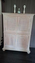 Armoire en chêne sablé, Comme neuf, 100 à 150 cm, Enlèvement, Chêne