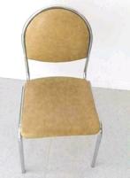 Top vintage groene chromen stoel uit de jaren 60 op epoxykeu, Huis en Inrichting, Ophalen, Gebruikt