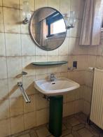 Set van lavabo en retro toilet in groen, Toilet, Ophalen