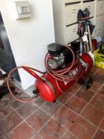 BROWN 125l compressor 125l - 8bar, Doe-het-zelf en Bouw, Ophalen, Gebruikt, Minder dan 200 liter/min, Mobiel