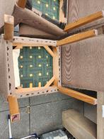 8 stoffen stoelen, Huis en Inrichting, Ophalen, Gebruikt, Bruin, Hout