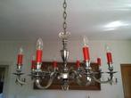 luster + 2 wandlampjes, Huis en Inrichting, Lampen | Kroonluchters, Ophalen, Gebruikt, Metaal
