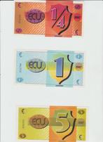 Bankbiljetten Frankrijk 1/4-1-5 Ecu - Eurofest - 1987 Setje, Postzegels en Munten, Setje, Frankrijk, Verzenden