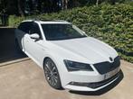 Skoda Superb combi 2.0 TDI L&K, Auto's, Wit, Leder, Bruin, 5 deurs