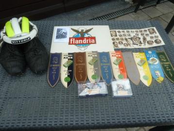 Vintage Wielrennen: Dr.Mann, Flandria, Helm & schoenen etc..