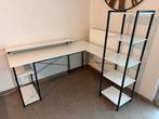 Witte hoekbureau, Huis en Inrichting, Bureaus, Ophalen, Zo goed als nieuw