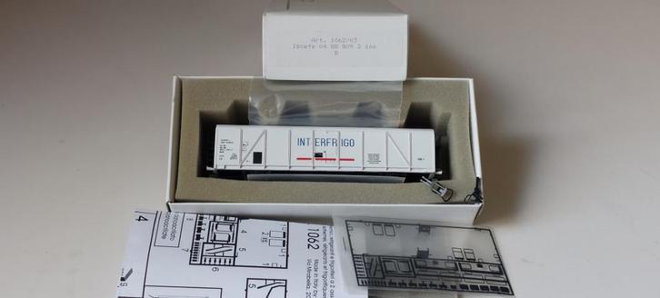 SNCB/NMBS JOCADIS MET LASERWAGON INTERFRIGO*HO*DC 1062/3, Hobby en Vrije tijd, Modeltreinen | H0, Zo goed als nieuw, Wagon, Gelijkstroom
